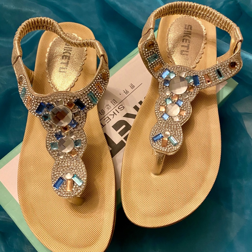 Multi Colored Jeweled sandals